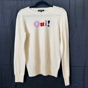 *OUI! 100% Cashmere Sweater* BR super cute. Size Small.